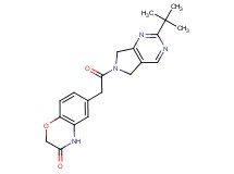 6-[2-(2-tert-butyl-5,7-dihydro-6H-pyrrolo[3,4-d]pyrimidin-6-yl)-2-oxoethyl]-2H-1,4-benzoxazin-3(4H)-one