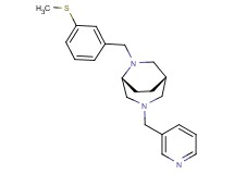 (1S*,5R*)-6-[3-(methylthio)benzyl]-3-(pyridin-3-ylmethyl)-3,6-diazabicyclo[3.2.2]nonane