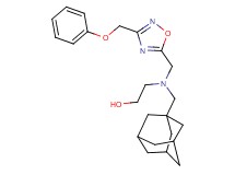 2-((1-adamantylmethyl){[3-(phenoxymethyl)-1,2,4-oxadiazol-5-yl]methyl}amino)ethanol
