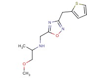 (2-methoxy-1-methylethyl){[3-(2-thienylmethyl)-1,2,4-oxadiazol-5-yl]methyl}amine