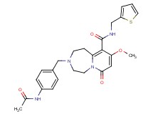 3-[4-(acetylamino)benzyl]-9-methoxy-7-oxo-N-(2-thienylmethyl)-1,2,3,4,5,7-hexahydropyrido[1,2-d][1,4]diazepine-10-carboxamide