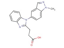3-[1-(1-methyl-1H-indazol-5-yl)-1H-benzimidazol-2-yl]propanoic acid