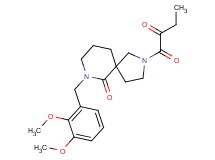 7-(2,3-dimethoxybenzyl)-2-(2-oxobutanoyl)-2,7-diazaspiro[4.5]decan-6-one