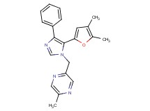 2-{[5-(4,5-dimethyl-2-furyl)-4-phenyl-1H-imidazol-1-yl]methyl}-5-methylpyrazine