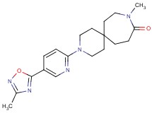 9-methyl-3-[5-(3-methyl-1,2,4-oxadiazol-5-yl)pyridin-2-yl]-3,9-diazaspiro[5.6]dodecan-10-one