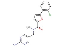 N-[(2-amino-5-pyrimidinyl)methyl]-5-(2-chlorophenyl)-N-methyl-2-furamide