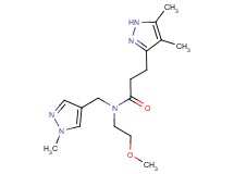 3-(4,5-dimethyl-1H-pyrazol-3-yl)-N-(2-methoxyethyl)-N-[(1-methyl-1H-pyrazol-4-yl)methyl]propanamide