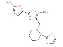 1-{[5-methyl-2-(5-methyl-2-furyl)-1,3-oxazol-4-yl]methyl}-2-(1,3-thiazol-2-yl)piperidine