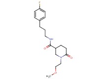 N-[3-(4-fluorophenyl)propyl]-1-(2-methoxyethyl)-6-oxo-3-piperidinecarboxamide