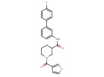 N-(4'-fluoro-3-biphenylyl)-1-(3-thienylcarbonyl)-3-piperidinecarboxamide