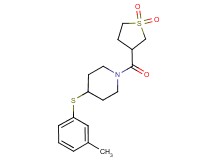 1-[(1,1-dioxidotetrahydro-3-thienyl)carbonyl]-4-[(3-methylphenyl)thio]piperidine