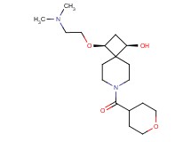 (1R*,3S*)-3-[2-(dimethylamino)ethoxy]-7-(tetrahydro-2H-pyran-4-ylcarbonyl)-7-azaspiro[3.5]nonan-1-ol
