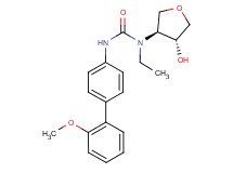 N-ethyl-N-[(3S*,4R*)-4-hydroxytetrahydrofuran-3-yl]-N'-(2'-methoxybiphenyl-4-yl)urea