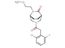 (1S*,5R*)-3-[(2-chloro-6-fluorophenyl)acetyl]-6-(2-methoxyethyl)-3,6-diazabicyclo[3.2.2]nonan-7-one