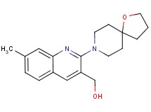 [7-methyl-2-(1-oxa-8-azaspiro[4.5]dec-8-yl)-3-quinolinyl]methanol