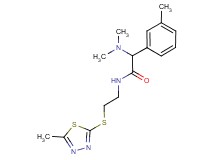 2-(dimethylamino)-2-(3-methylphenyl)-N-{2-[(5-methyl-1,3,4-thiadiazol-2-yl)thio]ethyl}acetamide