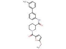 1-(5-methoxy-2-furoyl)-N-(3'-methyl-3-biphenylyl)-3-piperidinecarboxamide