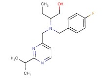 2-{(4-fluorobenzyl)[(2-isopropylpyrimidin-4-yl)methyl]amino}butan-1-ol