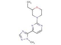 2-ethyl-4-[4-(1-methyl-1H-1,2,4-triazol-5-yl)pyrimidin-2-yl]morpholine