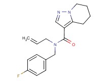 N-allyl-N-(4-fluorobenzyl)-4,5,6,7-tetrahydropyrazolo[1,5-a]pyridine-3-carboxamide