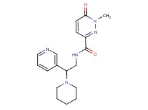 1-methyl-6-oxo-N-(2-piperidin-1-yl-2-pyridin-3-ylethyl)-1,6-dihydropyridazine-3-carboxamide