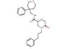 6-oxo-1-(3-phenylpropyl)-N-[(4-phenyltetrahydro-2H-pyran-4-yl)methyl]-3-piperidinecarboxamide