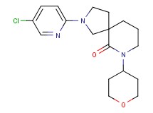 2-(5-chloro-2-pyridinyl)-7-(tetrahydro-2H-pyran-4-yl)-2,7-diazaspiro[4.5]decan-6-one