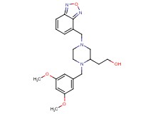 2-[4-(2,1,3-benzoxadiazol-4-ylmethyl)-1-(3,5-dimethoxybenzyl)-2-piperazinyl]ethanol