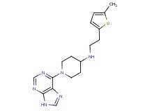 N-[2-(5-methyl-2-thienyl)ethyl]-1-(9H-purin-6-yl)piperidin-4-amine