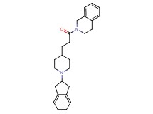 2-{3-[1-(2,3-dihydro-1H-inden-2-yl)-4-piperidinyl]propanoyl}-1,2,3,4-tetrahydroisoquinoline