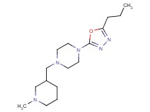 1-[(1-methylpiperidin-3-yl)methyl]-4-(5-propyl-1,3,4-oxadiazol-2-yl)piperazine