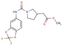 methyl (1-{[(2,2-difluoro-1,3-benzodioxol-5-yl)amino]carbonyl}pyrrolidin-3-yl)acetate