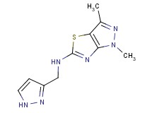 1,3-dimethyl-N-(1H-pyrazol-3-ylmethyl)-1H-pyrazolo[3,4-d][1,3]thiazol-5-amine