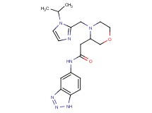 N-1H-1,2,3-benzotriazol-5-yl-2-{4-[(1-isopropyl-1H-imidazol-2-yl)methyl]-3-morpholinyl}acetamide