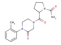 2-{[4-(2-methylphenyl)-3-oxo-1-piperazinyl]carbonyl}-1-pyrrolidinecarboxamide