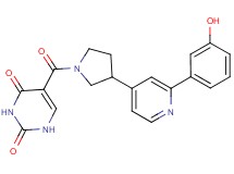 5-({3-[2-(3-hydroxyphenyl)pyridin-4-yl]pyrrolidin-1-yl}carbonyl)pyrimidine-2,4(1H,3H)-dione