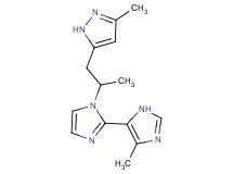 5'-methyl-1-[1-methyl-2-(3-methyl-1H-pyrazol-5-yl)ethyl]-1H,3'H-2,4'-biimidazole