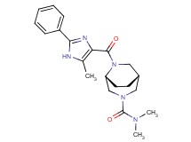 (1R*,5R*)-N,N-dimethyl-6-[(5-methyl-2-phenyl-1H-imidazol-4-yl)carbonyl]-3,6-diazabicyclo[3.2.2]nonane-3-carboxamide