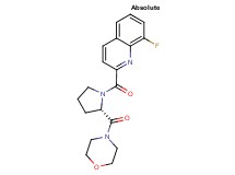 8-fluoro-2-{[(2S)-2-(4-morpholinylcarbonyl)-1-pyrrolidinyl]carbonyl}quinoline