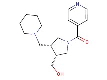 [(3R*,4R*)-1-isonicotinoyl-4-(piperidin-1-ylmethyl)pyrrolidin-3-yl]methanol