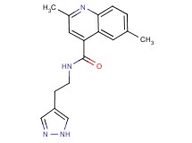 2,6-dimethyl-N-[2-(1H-pyrazol-4-yl)ethyl]-4-quinolinecarboxamide