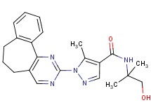 1-(6,7-dihydro-5H-benzo[6,7]cyclohepta[1,2-d]pyrimidin-2-yl)-N-(2-hydroxy-1,1-dimethylethyl)-5-methyl-1H-pyrazole-4-carboxamide