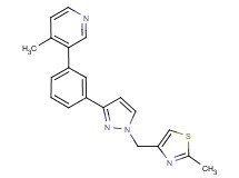 4-methyl-3-(3-{1-[(2-methyl-1,3-thiazol-4-yl)methyl]-1H-pyrazol-3-yl}phenyl)pyridine