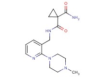 N~1~-{[2-(4-methylpiperazin-1-yl)pyridin-3-yl]methyl}cyclopropane-1,1-dicarboxamide