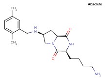 (3S,7S,8aS)-3-(4-aminobutyl)-7-[(2,5-dimethylbenzyl)amino]hexahydropyrrolo[1,2-a]pyrazine-1,4-dione