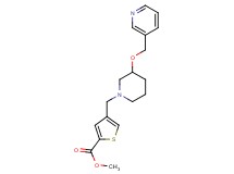 methyl 4-{[3-(3-pyridinylmethoxy)-1-piperidinyl]methyl}-2-thiophenecarboxylate