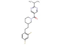 5-({3-[2-(2,4-difluorophenyl)ethyl]-1-piperidinyl}carbonyl)-2-isopropylpyrimidine