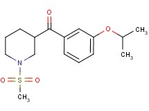 (3-isopropoxyphenyl)[1-(methylsulfonyl)-3-piperidinyl]methanone