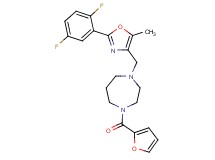 1-{[2-(2,5-difluorophenyl)-5-methyl-1,3-oxazol-4-yl]methyl}-4-(2-furoyl)-1,4-diazepane