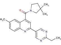 4-[(3,3-dimethylpyrrolidin-1-yl)carbonyl]-2-(2-ethylpyrimidin-5-yl)-6-methylquinoline